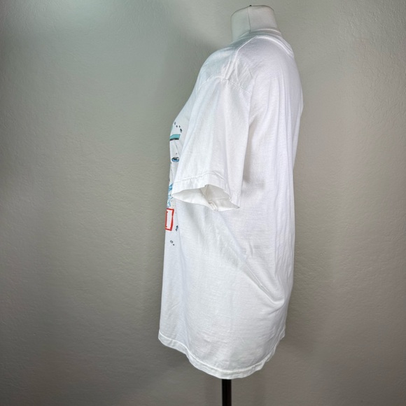 Vintage Shamu Sea World Graphic Splashed Victim Orca Whale Single Stitch Tee - Picture 7 of 13